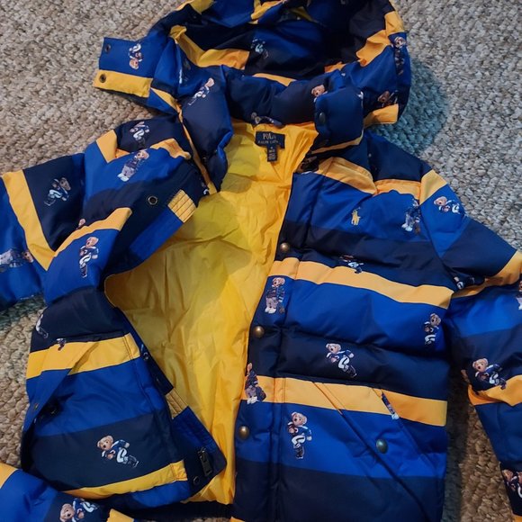 2 Young Boys Puffy Polo Jackets